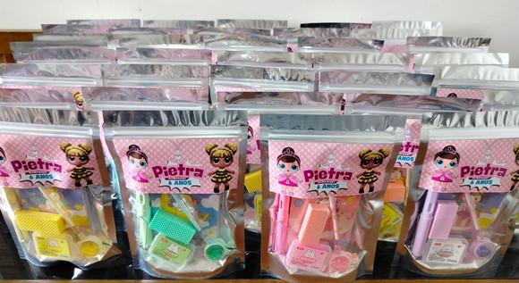 Kit Papelaria Fofa Saquinho com 6 Itens Lol