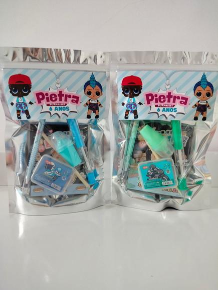 Kit Papelaria Fofa Saquinho com 6 Itens Lol