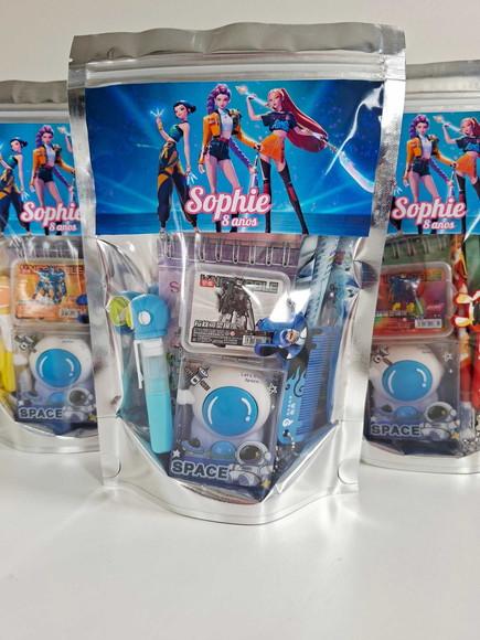 Kit Papelaria Fofa Saquinho Personalizado Guerreiras Kpop