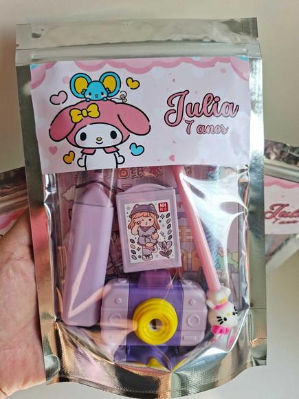 Kit Papelaria Fofa Saquinho Zip Personalizado My Melody