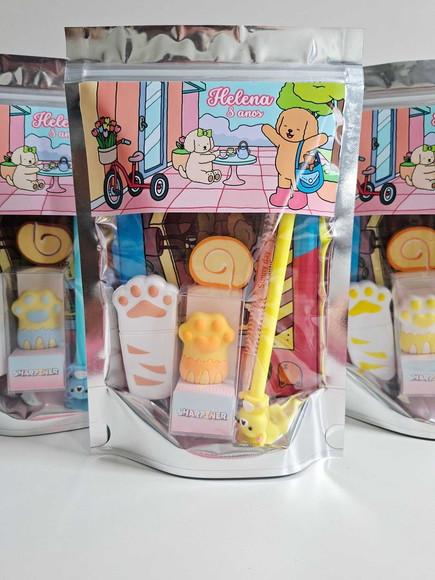 Kit Papelaria Saquinho Zip Personalizado Bobbie Goods