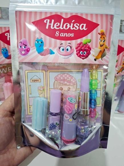 Kit Papelaria Saquinho Zip Personalizado Carmed