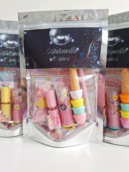 Kit Papelaria Saquinho Zip Personalizado Disco Party
