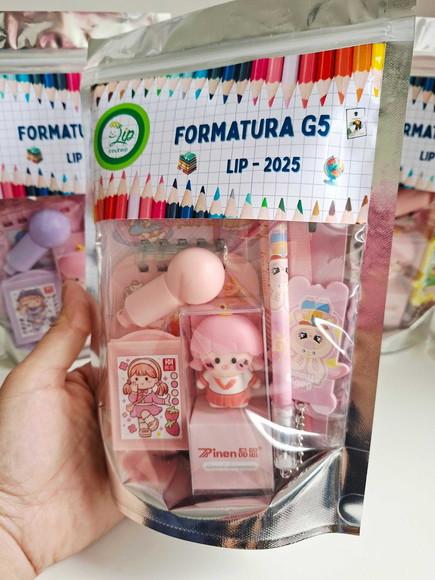 Kit Papelaria Saquinho Zip Personalizado Formatura
