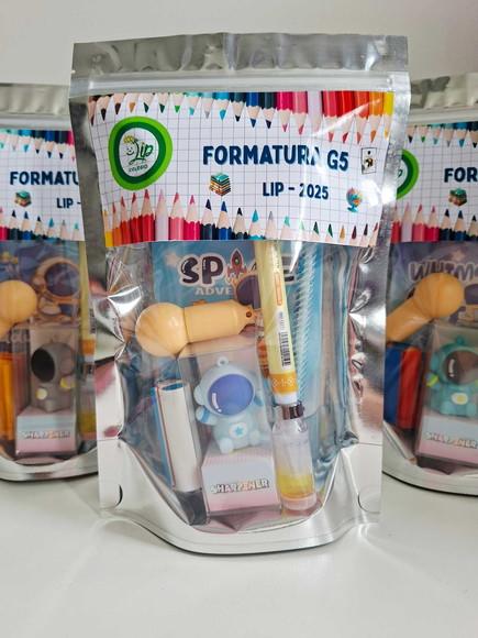 Kit Papelaria Saquinho Zip Personalizado Formatura