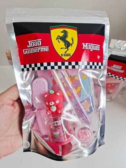 Kit Papelaria Saquinho Zip Personalizado Guerreiras do K-pop