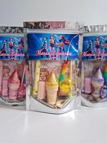 Kit Papelaria Saquinho Zip Personalizado Guerreiras Kpop
