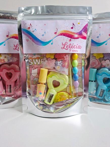 Kit Papelaria Saquinho Zip Personalizado Música