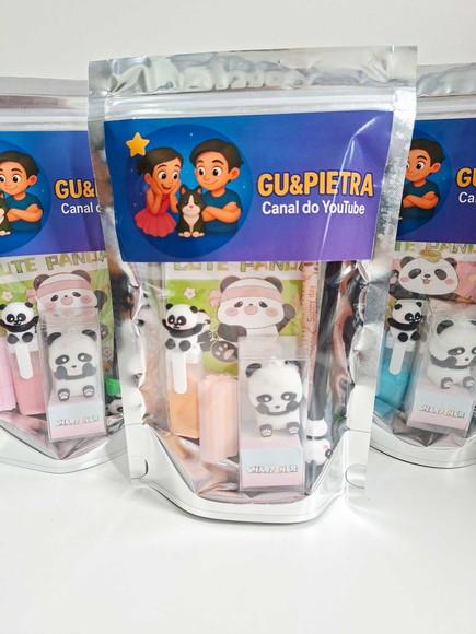 Kit Papelaria Saquinho Zip Personalizado Youtuber