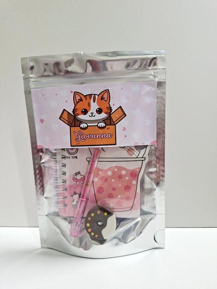 Lembrancinha Kit Papelaria Fofa 3 Itens