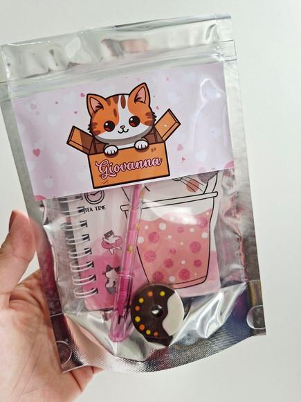 Lembrancinha Kit Papelaria Fofa 3 Itens