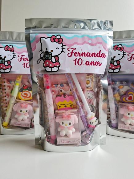 Lembrancinha Papelaria Saquinho com 7 Itens