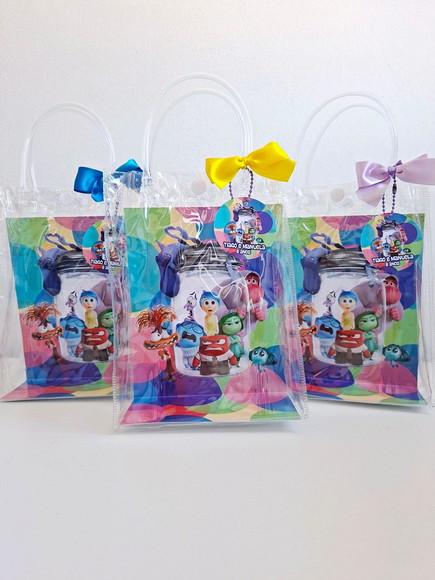 Sacolinha Cristal Personalizada 15x20 Mickey Minnie
