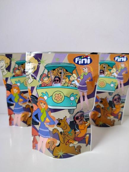 Saquinho Zip com Bala Fini 10x15 Scooby Doo