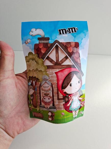 Saquinho Zip com M&ms 10x15 Chapeuzinho Vermelho