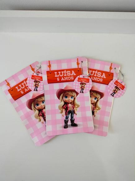 Saquinho Zip com Tag Lembrancinha 12x19,5 Boiadeira Loira