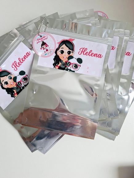 Saquinho Zip com Tag para Lembrancinha 16x24 Luluca