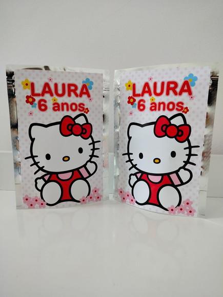 Saquinho Zip Lembrancinha 12x19,5 Hello Kitty