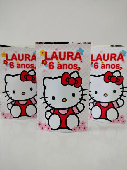 Saquinho Zip Lembrancinha 12x19,5 Hello Kitty