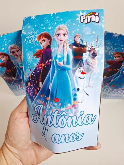 Saquinho Zip Lembrancinha 12x19,5 Frozen