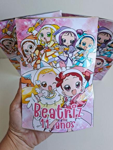 Saquinho Zip Lembrancinha 12x19,5 Ojamajo Doremi