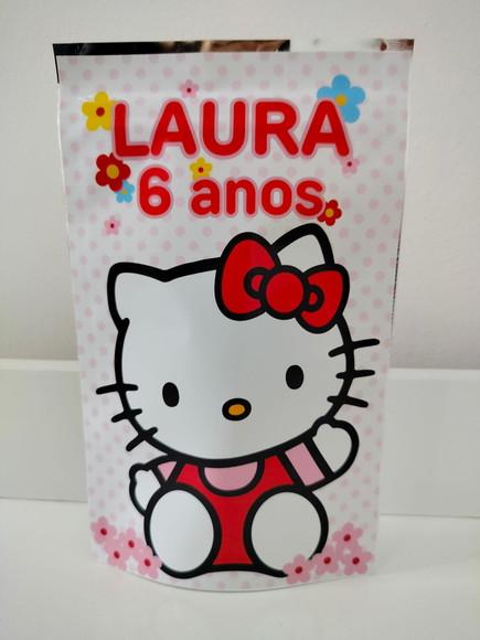 Saquinho Zip Lembrancinha 12x19,5 Hello Kitty