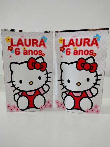 Saquinho Zip Lembrancinha 12x19,5 Hello Kitty
