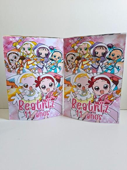 Saquinho Zip Lembrancinha 12x19,5 Ojamajo Doremi