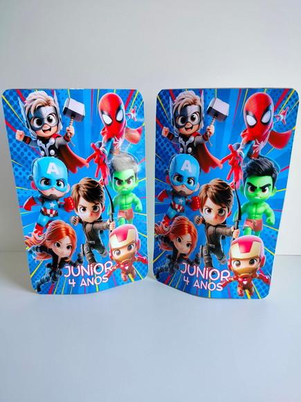 Saquinho Zip Lembrancinha 12x19,5 Vingadores
