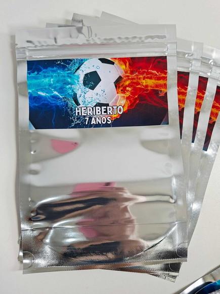 Saquinho Zip para Lembrancinha 16x24 Futebol