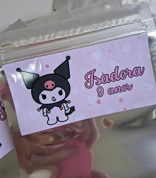 Saquinho Zip para Lembrancinha 16x24 Kuromi