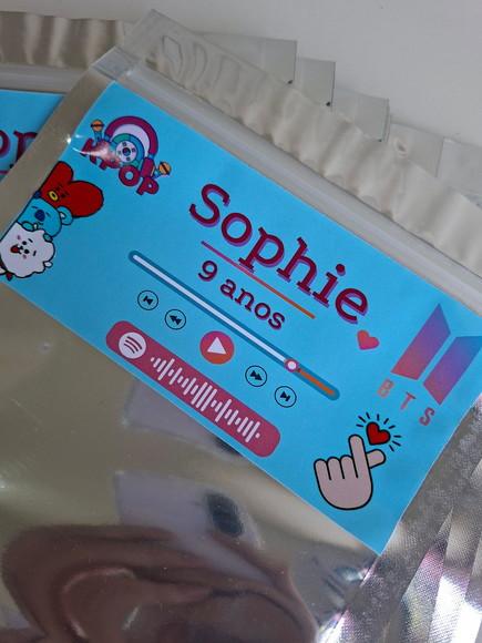 Saquinho Zip para Lembrancinha 16x24 Kpop