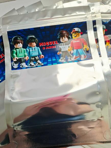 Saquinho Zip para Lembrancinha 16x24 Roblox