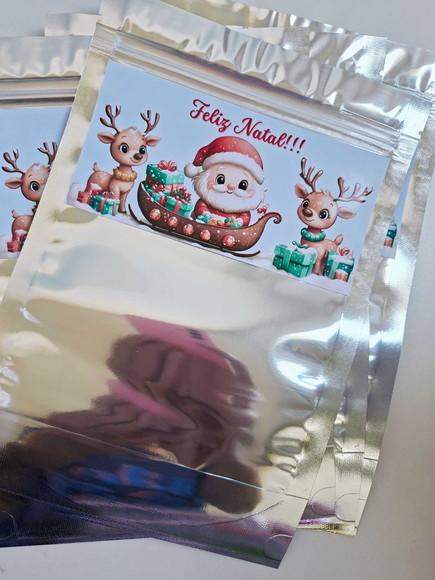 Saquinho Zip para Lembrancinha 16x24 Natal