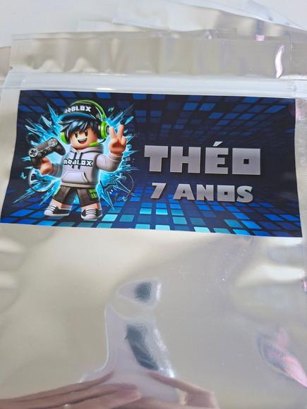 Saquinho Zip para Lembrancinha 16x24 Roblox