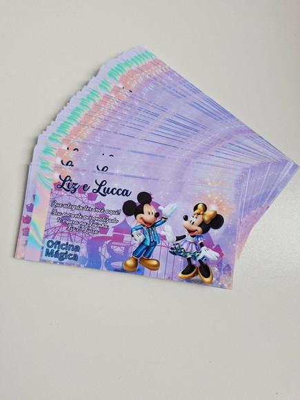 Vale Ticket Dinheirinho Personalizado Disney