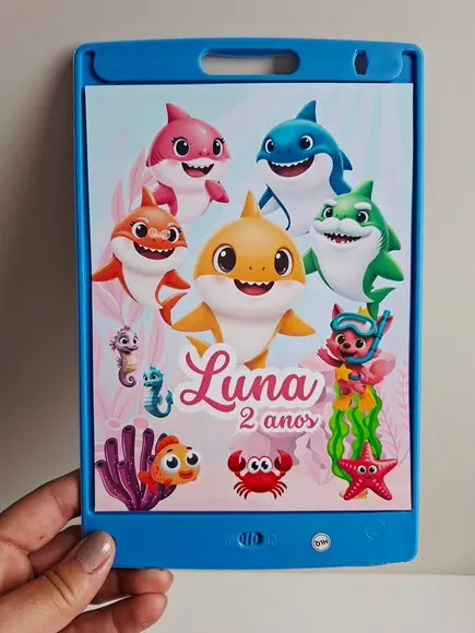 Adesivo para Lousa Mágica 8,5 Personalizado Baby Shark
