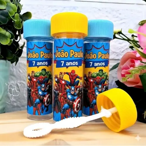 Adesivo para Bolha de Sabão Personalizado
