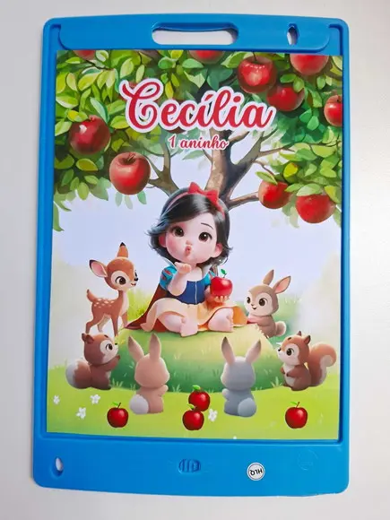 Adesivo para Lousa Mágica 8,5 Personalizado Branca de Neve