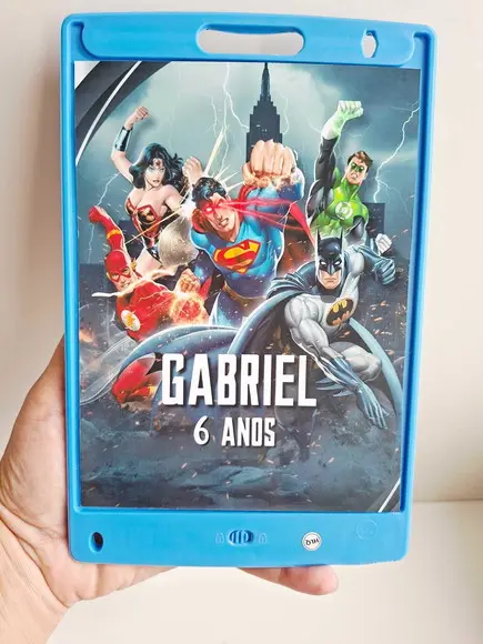 Adesivo para Lousa Mágica 8,5 Personalizado Liga da Justiça