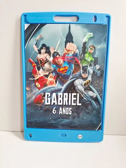 Adesivo para Lousa Mágica 8,5 Personalizado Liga da Justiça