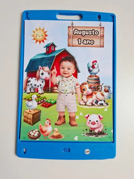 Adesivo para Lousa Mágica 8,5 Personalizado Fazendinha