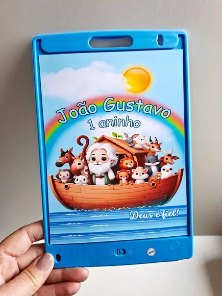 Adesivo para Lousa Mágica Tablet 8,5 Personalizado Arca Noé
