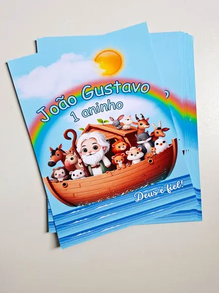 Adesivo para Lousa Mágica Tablet 8,5 Personalizado Arca Noé