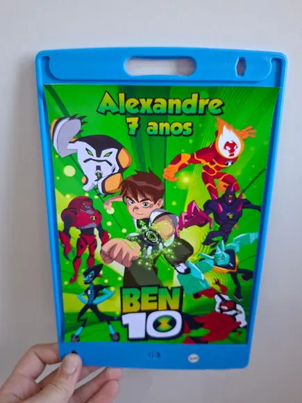 Adesivo para Lousa Mágica Tablet 8,5 Personalizado Ben 10