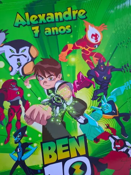 Adesivo para Lousa Mágica Tablet 8,5 Personalizado Ben 10