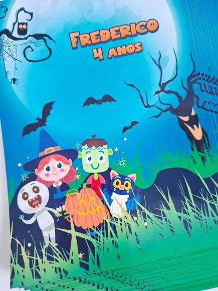 Adesivo para Lousa Mágica Tablet 8,5 Personalizado Halloween