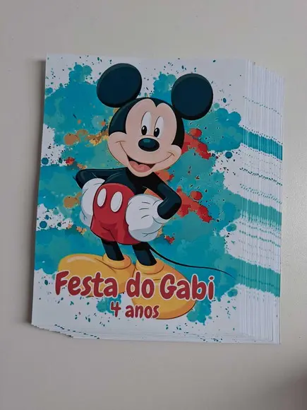 Adesivo para Lousa Mágica Tablet 8,5 Personalizado Mickey
