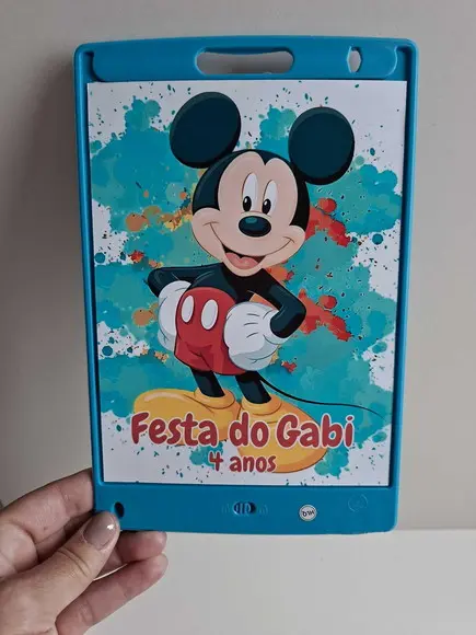 Adesivo para Lousa Mágica Tablet 8,5 Personalizado Mickey