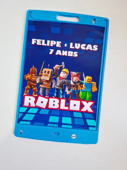 Adesivo para Lousa Mágica Tablet 8,5 Personalizado Roblox